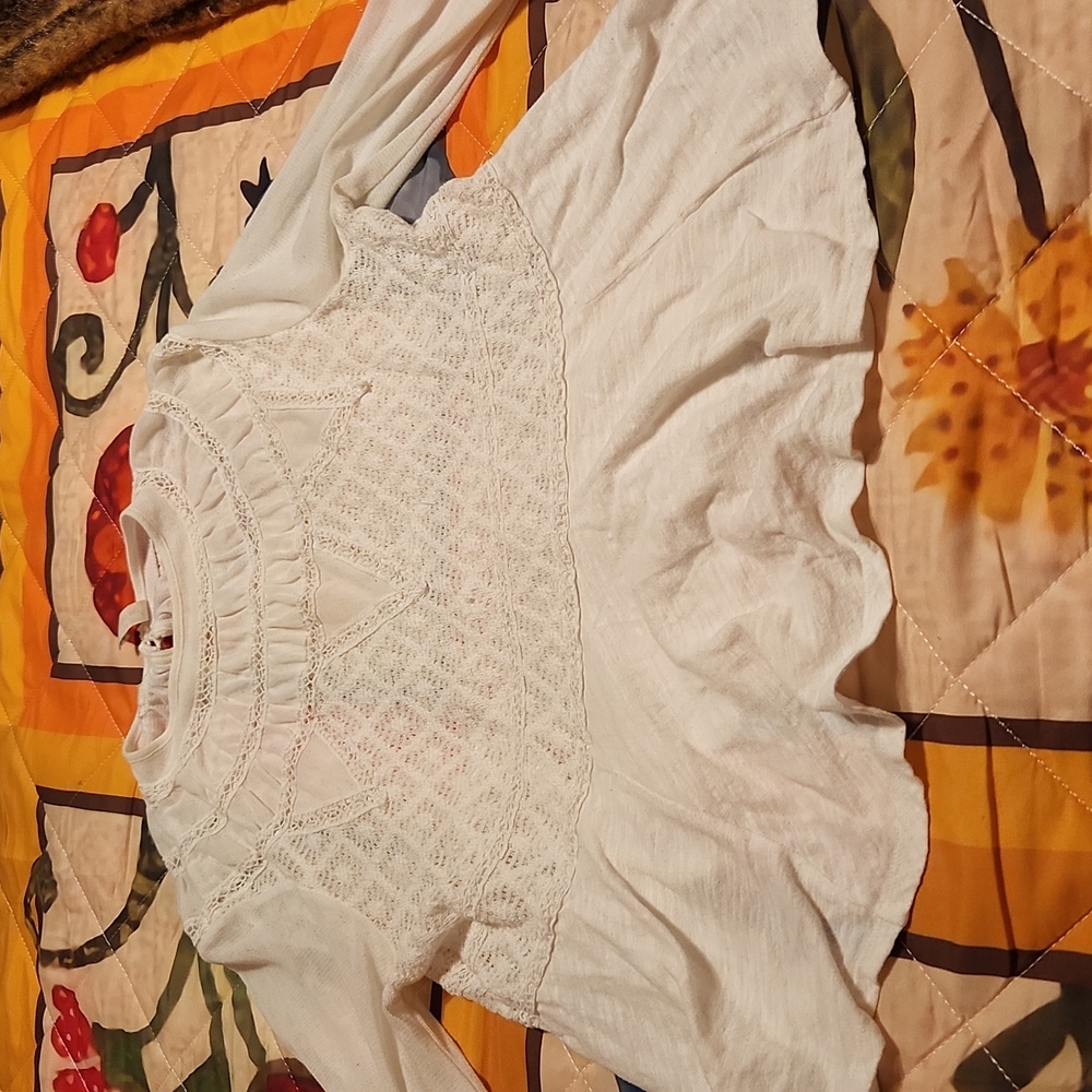 Free People size small white top